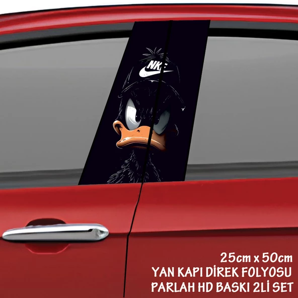 kara ördek oto sticker - yeni nesil hd baskı kalitesi araba kapı direkleri kaplama folyosu - tuning modifiye aksesuar ürün görseli 1