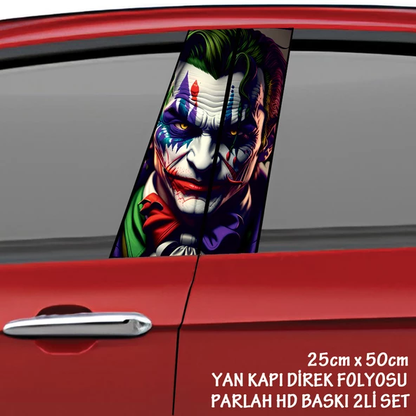 serseri psikopat oto sticker - yeni nesil hd baskı kalitesi araba kapı direkleri kaplama folyosu - tuning modifiye aksesuar ürün görseli 1