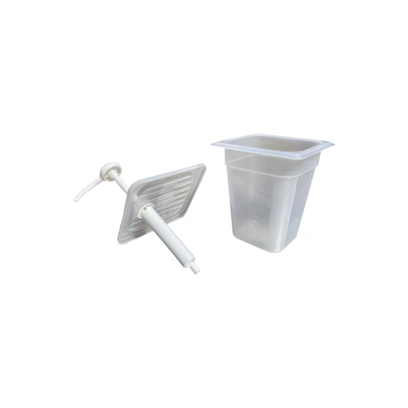 Mayonez Dispenseri | Pompalı | Beyaz Stand 2.5L - Resim 3