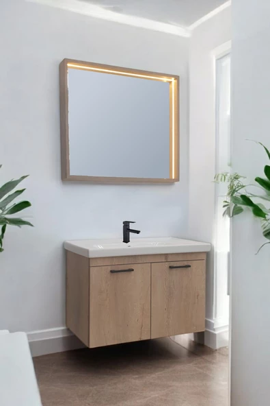 USART New Frame 80 Ahsap Banyo Dolabı Takimi Demonte ürün görseli 1