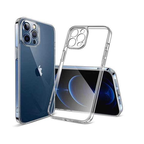Vendas iPhone 16 Pro Max Uyumlu Fora Serisi Kamera Korumalı Soft Şeffaf Silikon Kılıf + Ekran Koruyucu ürün görseli 1