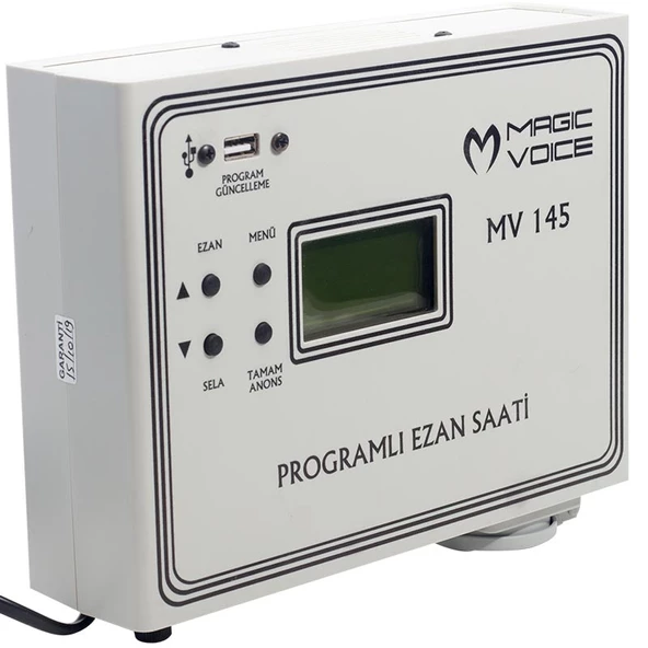 Magicvoice MV-145 3 Hocalı Programlı Duvar Tipi Ezan Saati - Resim 2