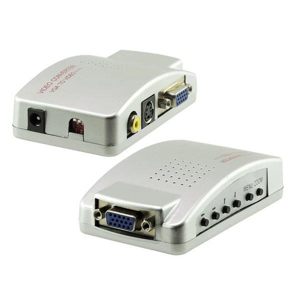 Powermaster PM-983 VGA'dan BNC S-Video VGA'ya Görüntü Dönüştürücü 1080P Destekli ürün görseli 1