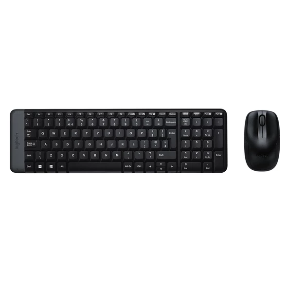 Logitech MK220 Q Tr Siyah Kablosuz Klavye Mouse Set - Resim 3