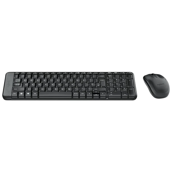 Logitech MK220 Q Tr Siyah Kablosuz Klavye Mouse Set - Resim 4
