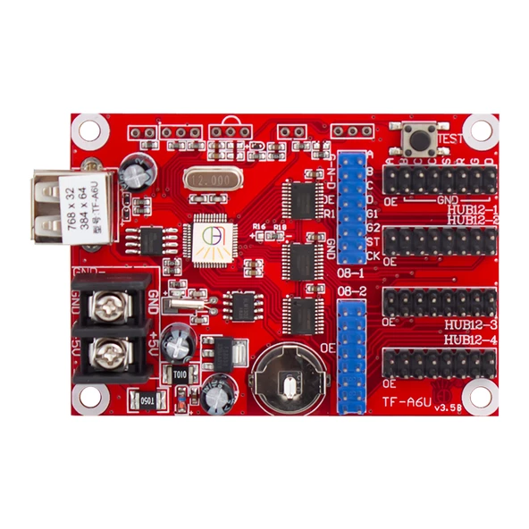 Powermaster UX4 TF-A6U 4'Lü USB Led Panel Kartı (4X8) - Resim 5