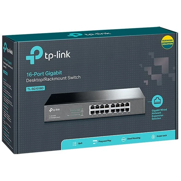 Tp-Link TL-SG1016D 16 Port Gigabit Ethernet Switch - Resim 6