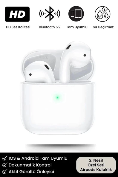 Premium Özel Seri Ios Android Uyumlu Bluetooth Kulaklık Kulak İçi 2. Nesil Kablosuz Kulaklık ürün görseli 1