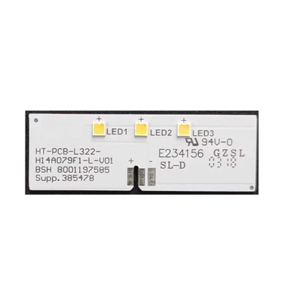 Buzdolabı İç Aydınlatma Ledi LD79 HT-PCB-L322-H14A079B-L-V01 3 Çipli ürün görseli 1
