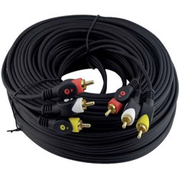 Powermaster PM-11587 3 RCA TOS 20 Metre Kablo Video Audio Stereo Ses ürün görseli 1
