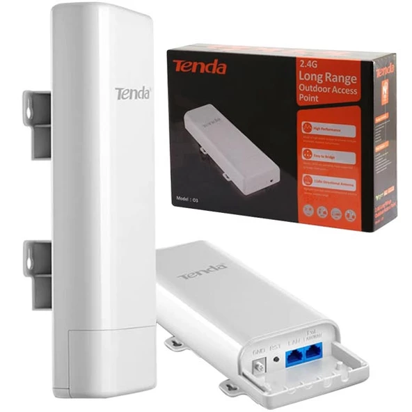 Tenda O3 5 Km Mesafe 150 Mbps Dış Mekan Access Point ürün görseli 1