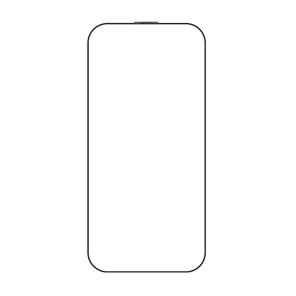Gpack Apple iPhone 16 Ekran Koruyucu Cam EKS Siyah - Resim 2