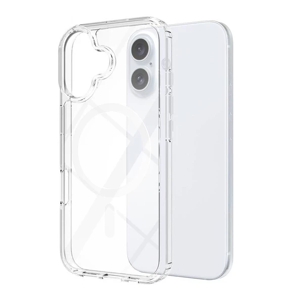 Gpack Apple iPhone 16 Kılıf Magsafeli Sert PC Embos Kapak ürün görseli 1