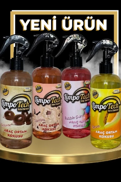 Oto Araç Ortam Kokusu 4 Adet ( Kavun-sakız-vanilya-kestane ) 400ml ürün görseli 1