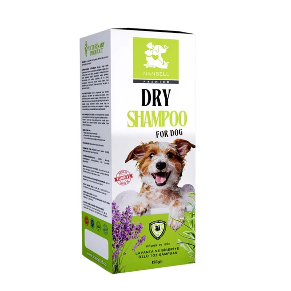 Nanbell Premium Köpek Toz Şampuan Lavanta Kokulu 125 Gr ürün görseli 1