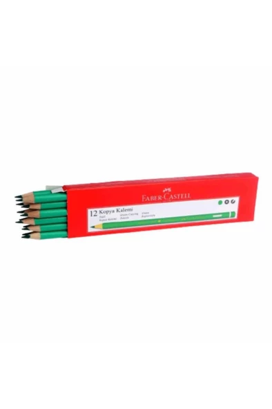 Faber Castell Kopya Kalemi Yeşil - 12 Adet ürün görseli 1