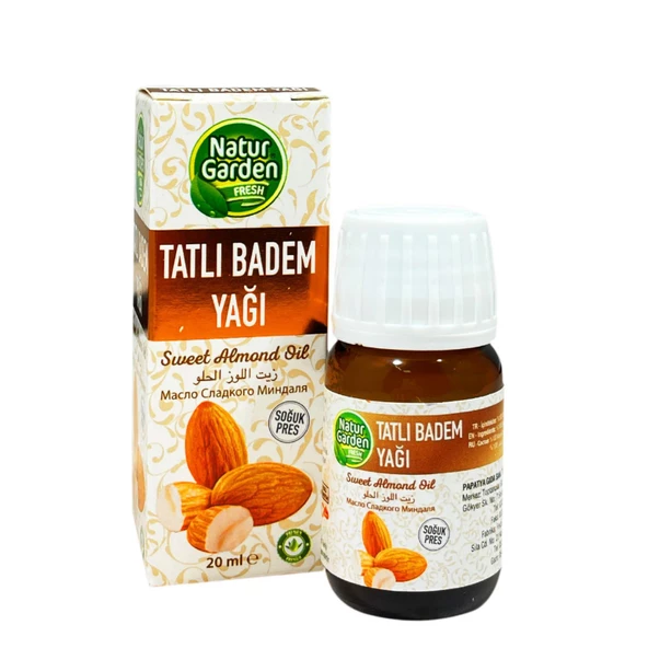 Natur Garden Tatlı Badem Yağı 20 ml e ürün görseli 1