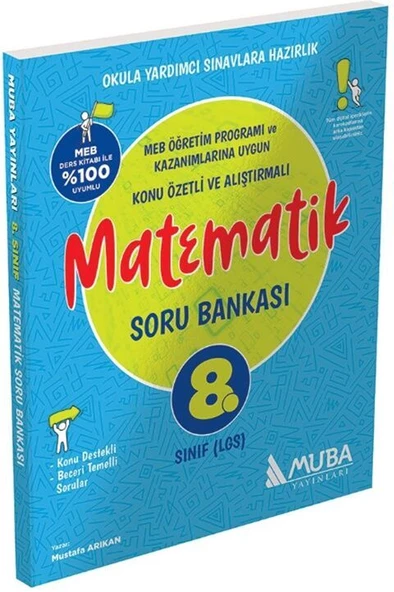 Muba Yayınları LGS 8. Sınıf Matematik Soru Bankası ürün görseli 1