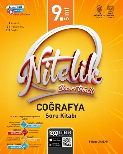 Nitelik Yayınları 9. Sınıf Nitelik Beceri Temelli Coğrafya Soru Kitabı ürün görseli 1