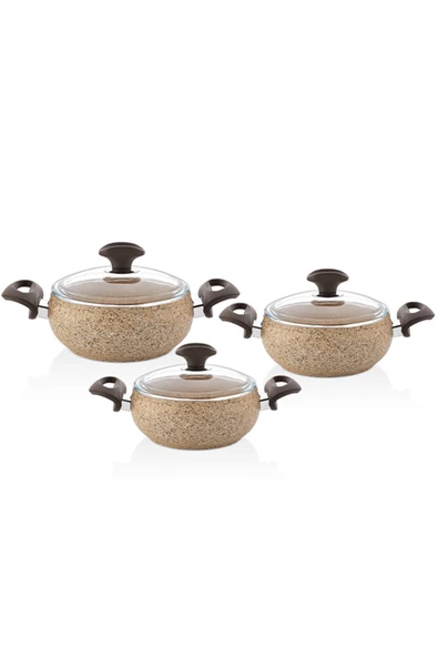 FALEZ CREAMY 6 PARCA GUVEC MIDI SET - Resim 3