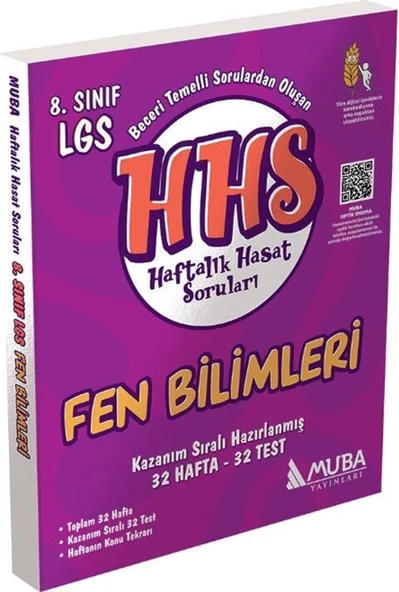 Muba Yayınları LGS 8. Sınıf Fen Bilimleri Haftalık Hasat Soruları ürün görseli 1