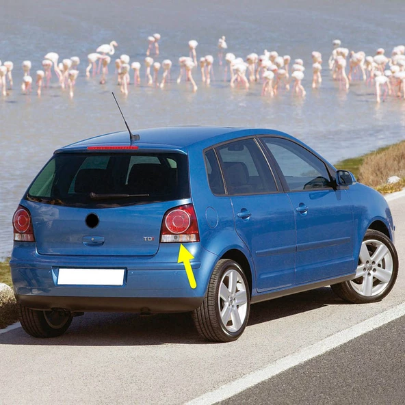 VW Polo 2005-2009 Sağ Arka Stop Fren Lambası Camı 6Q6945096AB ürün görseli 1