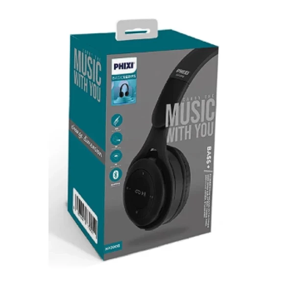 Phixi Basic HP300R Kafa üstü Bluetooth Kulaklık - Resim 3