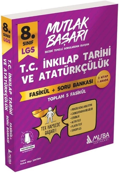 Muba Yayınları LGS 8. Sınıf T.C. İnkılap Tarihi ve Atatürkçülük Fasikül ve Soru Bankası ürün görseli 1