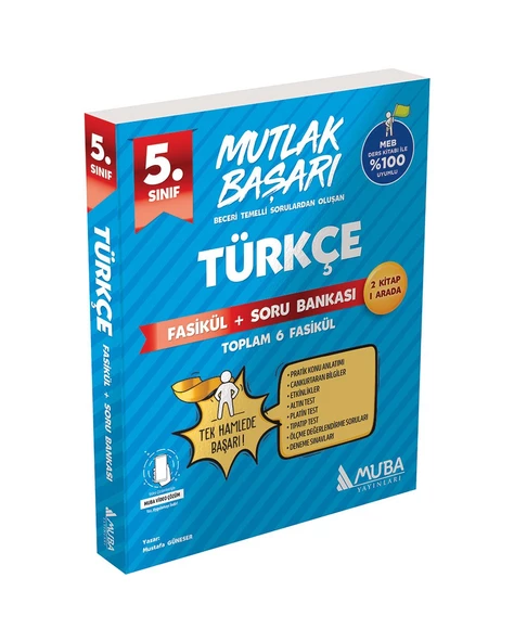 Muba Yayınları 5.Sınıf Türkçe Mutlak Başarı Fasikül ve Soru Bankası ürün görseli 1