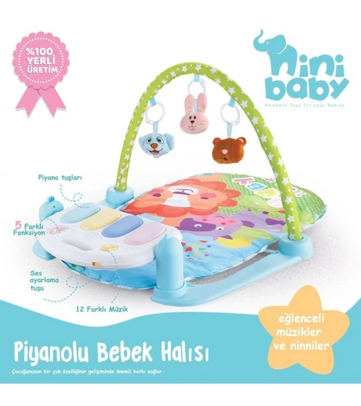 Oyun Halısı Piyanolu-Eğlenceli Müzikler ve Ninniler ürün görseli 1