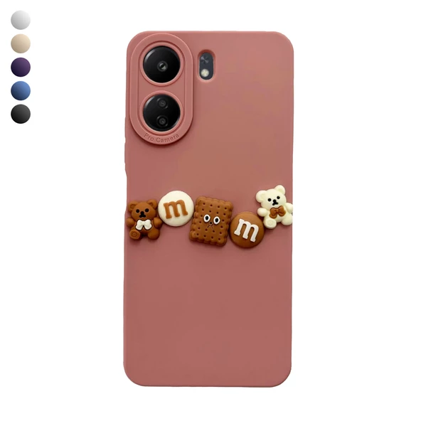 Xiaomi Redmi 13C Kılıf 3D M Bear Kamera Korumalı Silikon Kapak ürün görseli 1