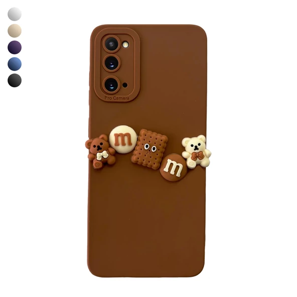 Samsung Galaxy S20 Kılıf 3D M Bear Kamera Korumalı Silikon Kapak ürün görseli 1