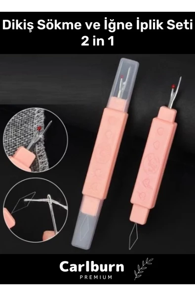 Özel Üretim Çok Fonksiyonlu Ergonomik Tasarım Pratik Hızlı Dikiş Sökme ve İğne İplik Seti 2 in 1 ürün görseli 1
