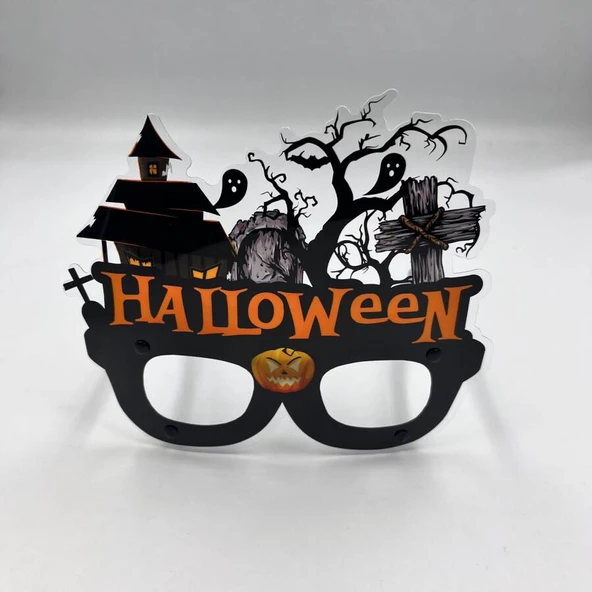 Halloween Pvc Kaplı Şatolu Model Gözlük ürün görseli 1
