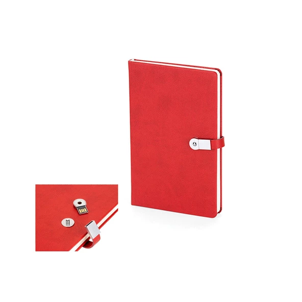İkisi Bir arada Mıknatıslı Usb Kilitli Defter 16gb usb ürün görseli 1