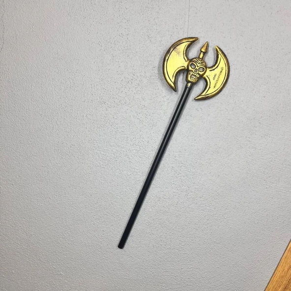 Halloween Çubuklu Çift Yönlü Eskitme Balta 55 cm - Resim 2