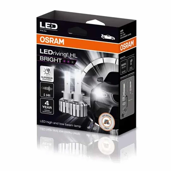 Osram Far Ampulü Led H1 12V 13W Bright Model 64150DWBRT-2HFB ürün görseli 1