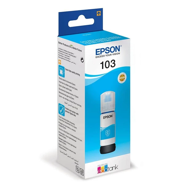 Epson 103 Mavi Mürekkep Kartuşu L3110/L3150/L3111/L3151 (C13T00S24A) ürün görseli 1