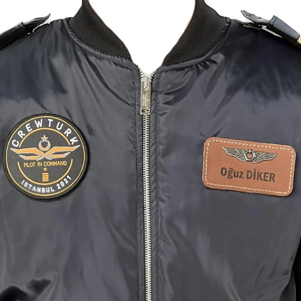 MNG91L Bomber Pilot Montu Kumas Lacivert ürün görseli 1