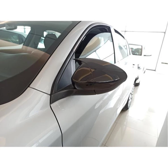 Fiat Egea Araca Özel Batman Yarasa Ayna Kapağı Pianoblack - Resim 2