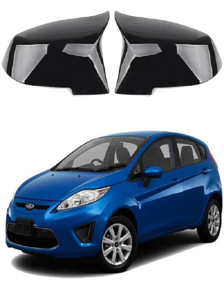 Ford Fiesta 2008-2017 Araca Özel Batman Yarasa Ayna Kapağı Pianoblack ürün görseli 1