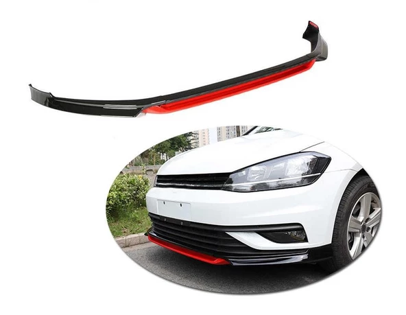 Volkswagen Golf 7.5 Araca Özel Oem 4 Parça Ön Lip ürün görseli 1