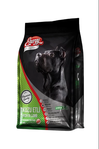 ENERGY  KUZU ETLİ KÖPEK MAMASI 1 KG - 2 ADET ürün görseli 1