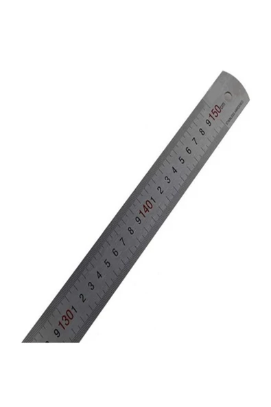 İşkur Makina 150 cm Metal Paslanmaz Çelik Cetvel Metre ürün görseli 1