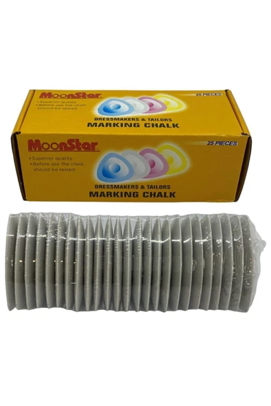 Moonstar Killi Çizgi Taşı Beyaz 25 Adet ürün görseli 1