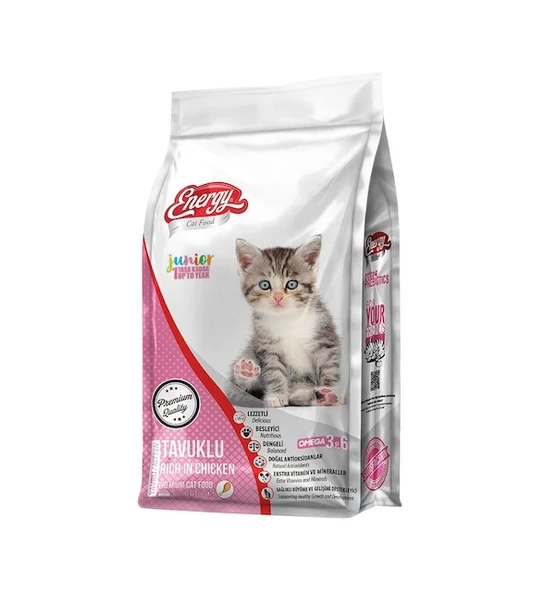 ENERGY  TAVUKLU YAVRU KEDİ MAMASI 3 KG - 2 ADET ürün görseli 1