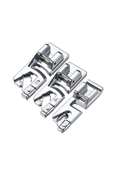 KRC TEKSTİL Aile Dikiş Makinası Kıvırma Ayak Seti - 2mm 4mm 6mm (ayak Tutucu Dahil) ürün görseli 1