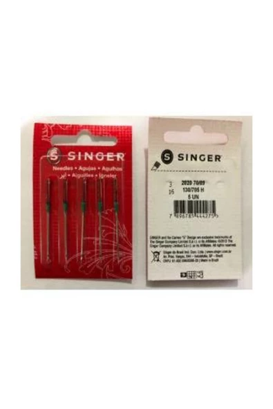 SİNGER 9 Numara Dikiş Makinası Iğnesi (penye,jarse) ürün görseli 1