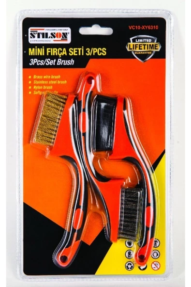 Stilson 3'lü Mini Fırça Seti ürün görseli 1