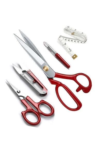 hodbehod 10'' Numara Somunlu Kumaş Kesim Makası Set ürün görseli 1